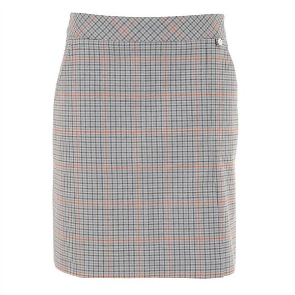 NEW GOLFINO the scarlata skort in mini plaid, tones of grayish brown - Picture 1 of 4